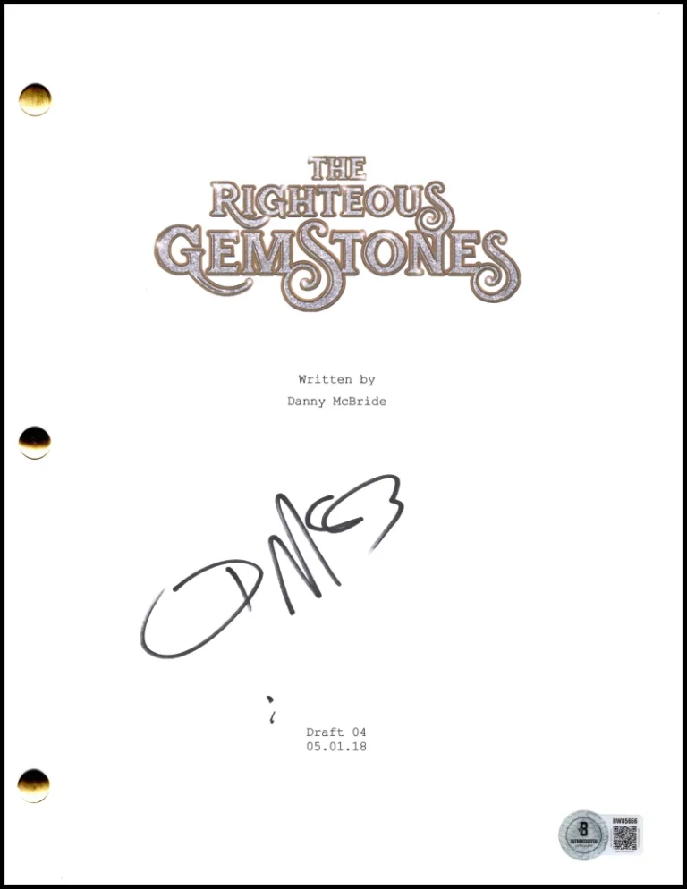 Danny McBride Signed Autograph The Righteous Gemstones Script Screenplay BAS COA