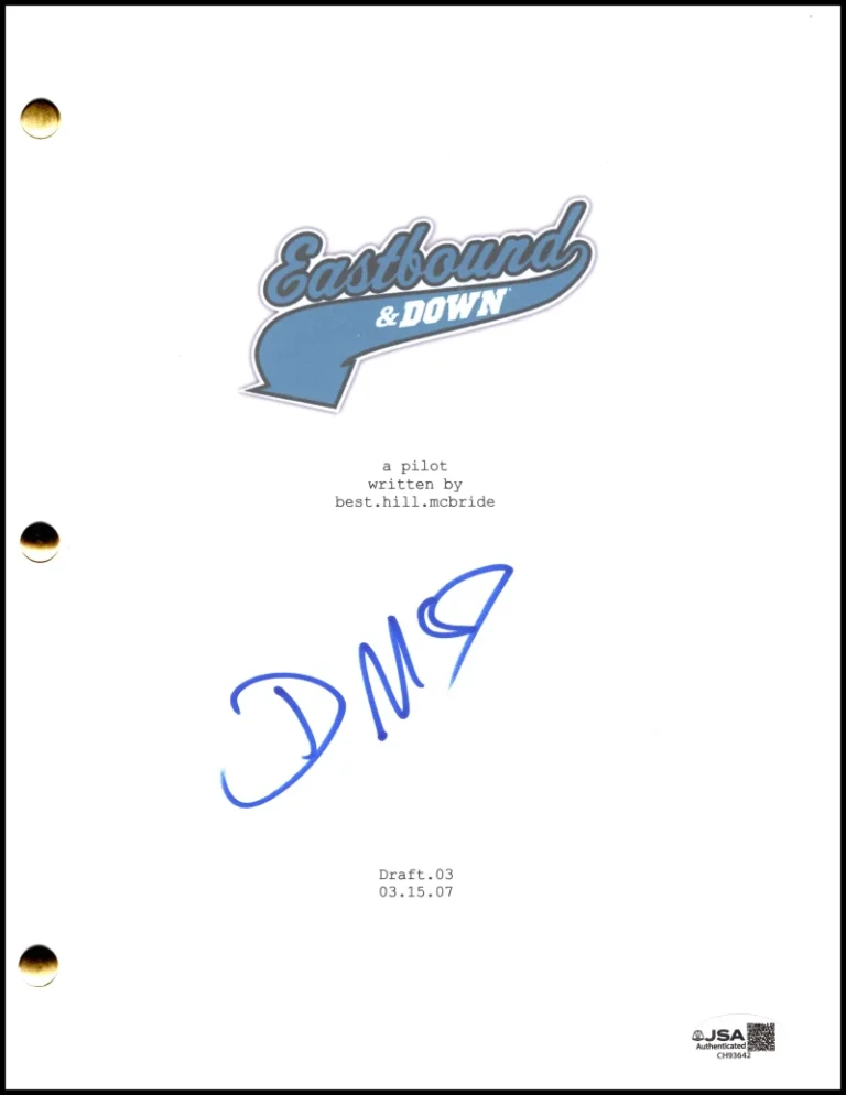Danny McBride Signed Autograph Eastbound & Down Full Script Screenplay - JSA COA