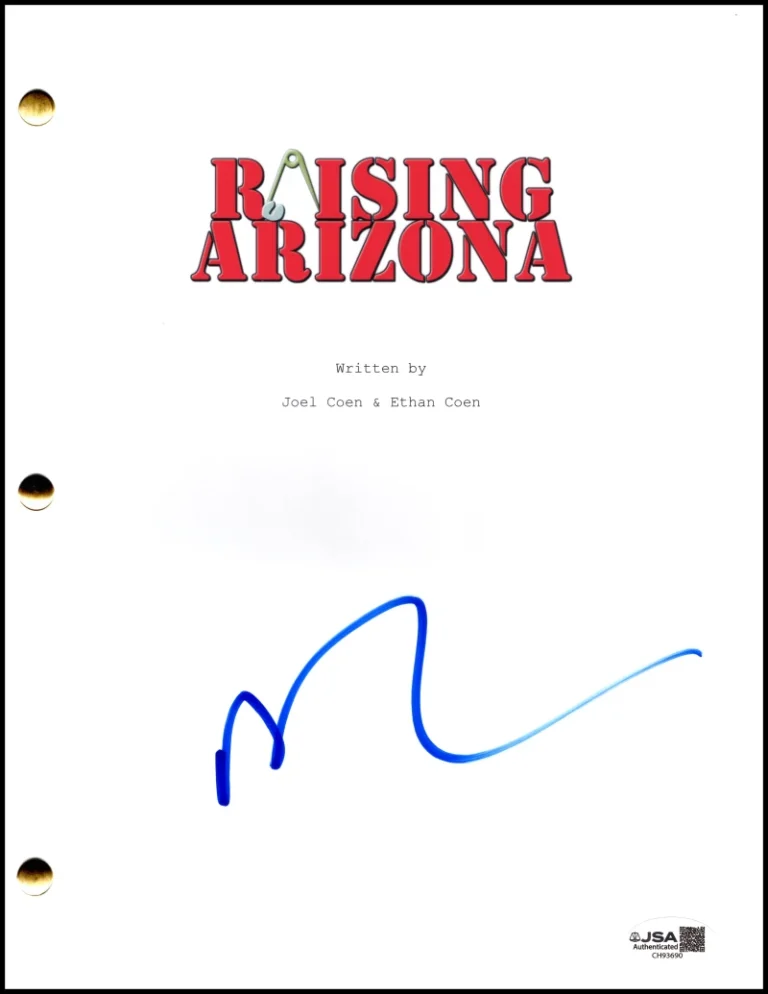 Nicolas Cage Signed Autograph Raising Arizona Full Script Screenplay w/ JSA COA