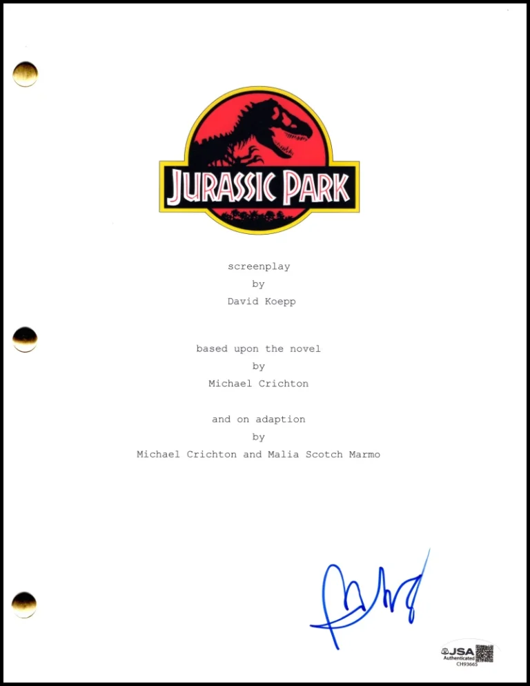 BD Wong Signed Autograph Jurassic Park Full Script Screenplay Dr Henry Wu JSA