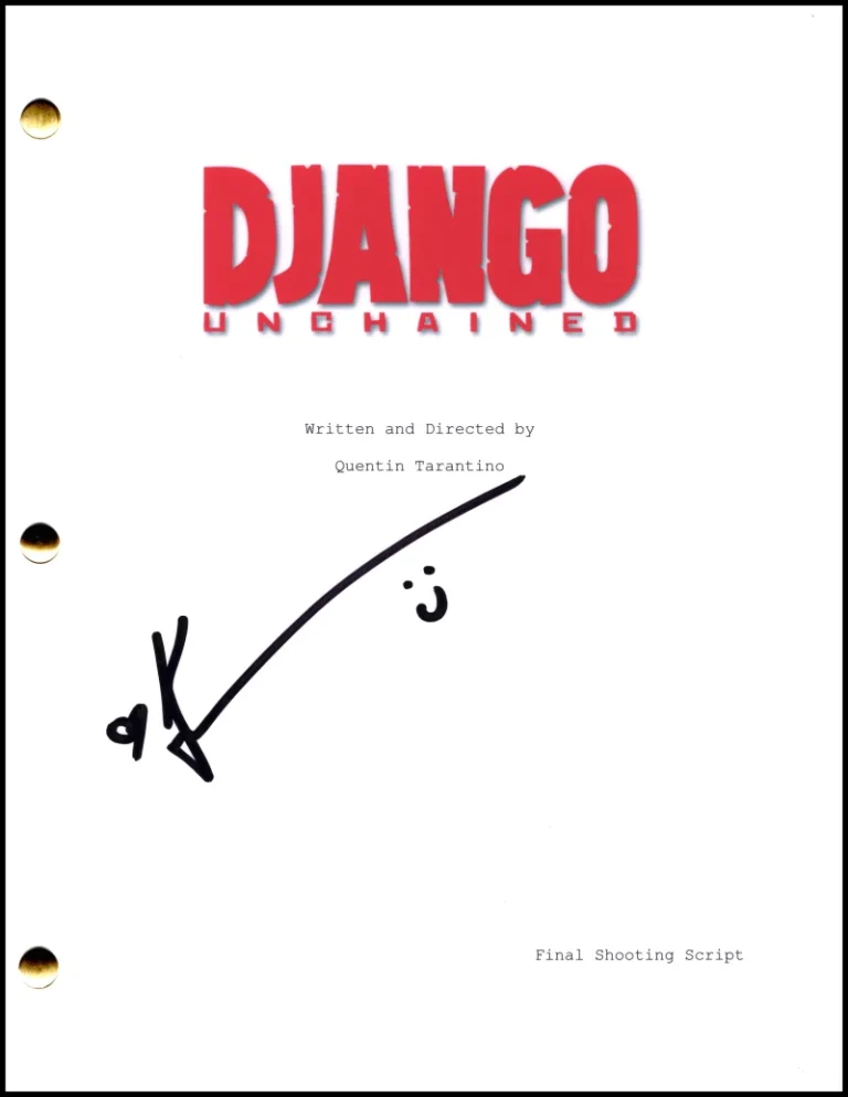 Kerry Washington Signed Autograph Tarantino Django Unchained Full Script JSA COA