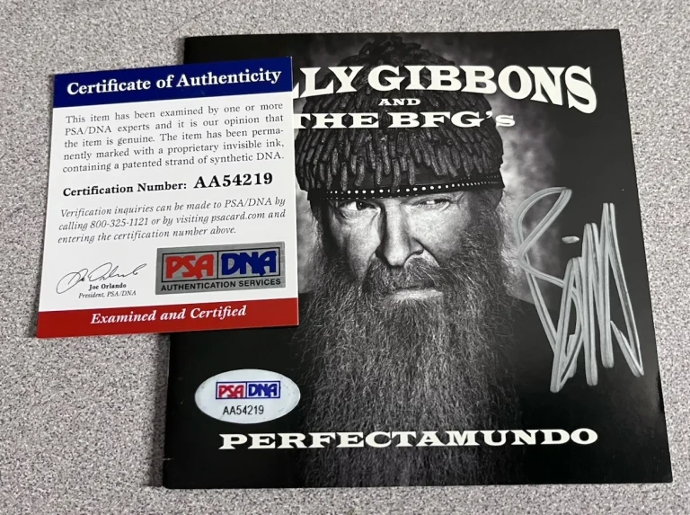 Billy Gibbons ZZ Top Perfectamundo Autographed Signed CD PSA Certified