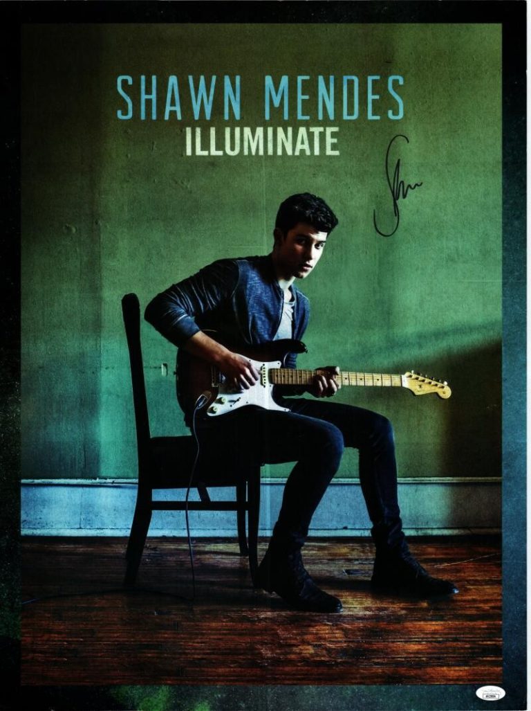 Shawn Mendes Signed Full Autograph 18x24 Concert Tour Poster Illuminate JSA COA