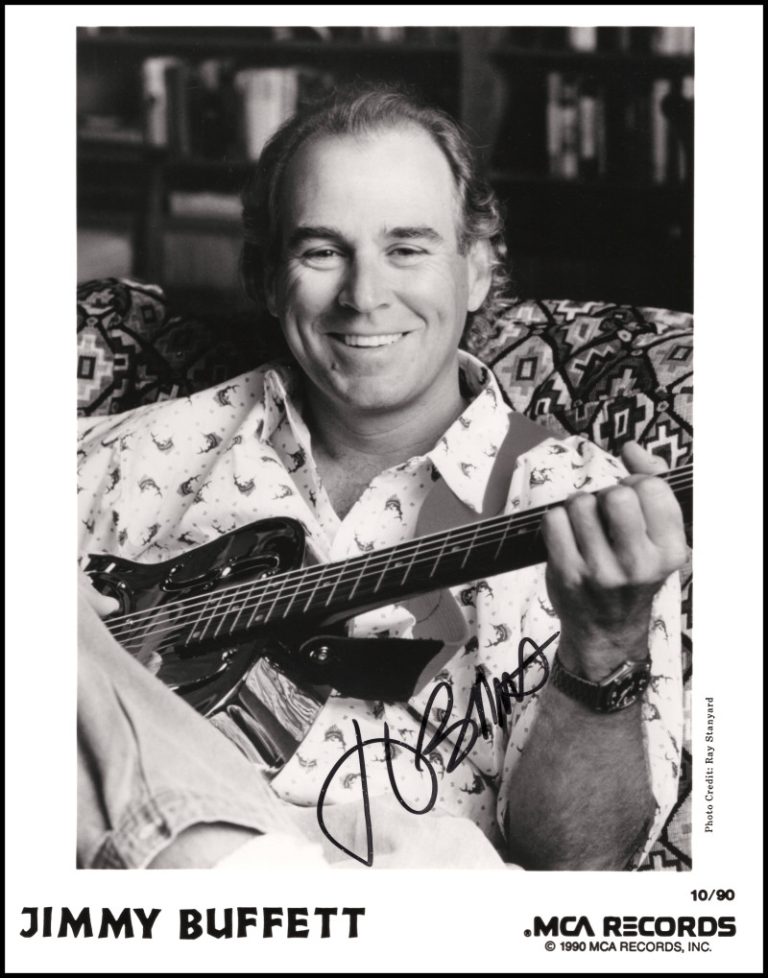 Jimmy Buffett Signed Autograph 8x10 Original Promo Photo Photograph w/ PSA COA