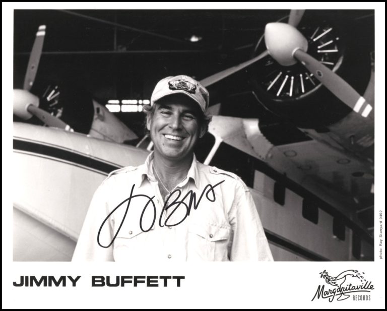 Jimmy Buffett Signed Autograph 8x10 Original Promo Photo Margaritaville PSA COA