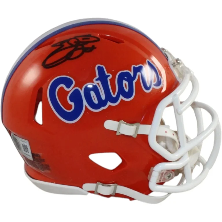 Emmitt Smith Autographed/Signed Florida Gators Mini Helmet Beckett Witness 58225