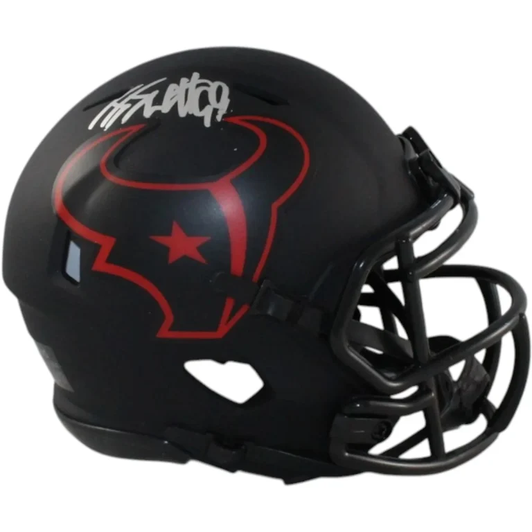 JJ Watt Autographed/Signed Houston Texans Eclipse Mini Helmet JSA 58245