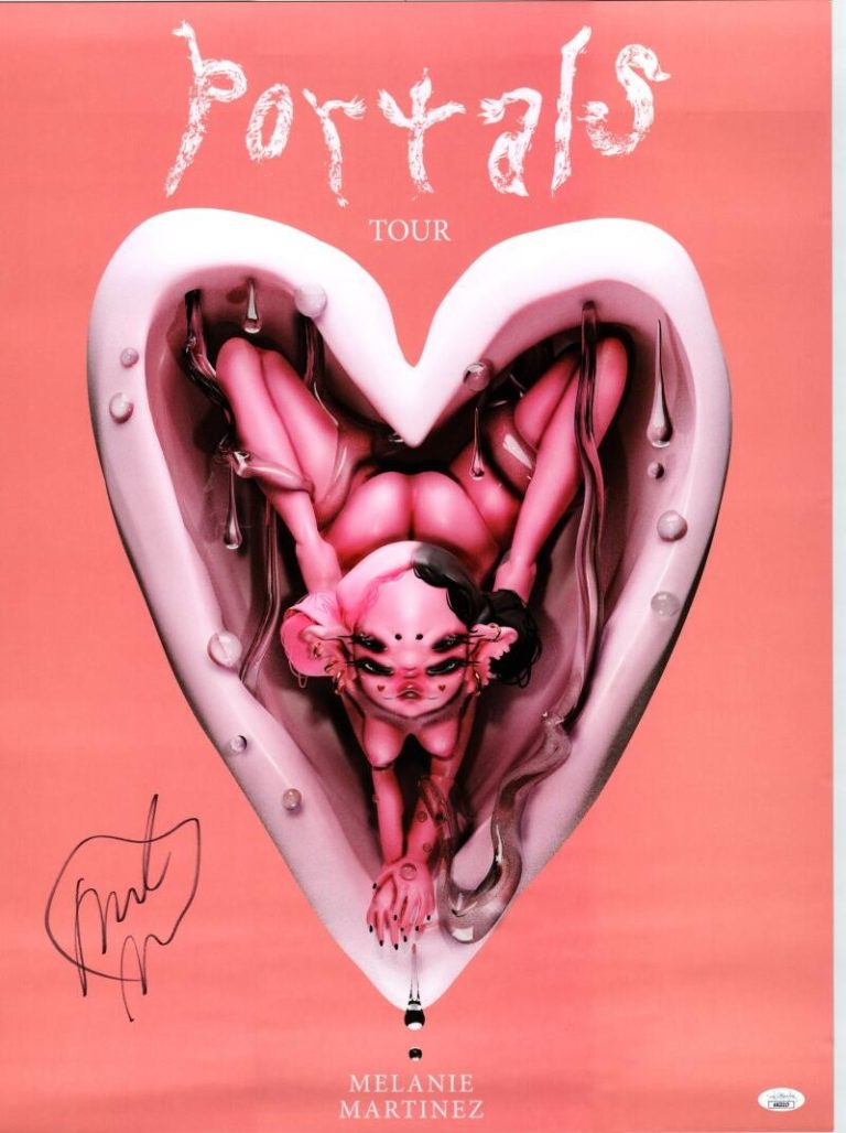 Melanie Martinez Signed Autograph 18x24 Concert Tour Poster Portals JSA COA B