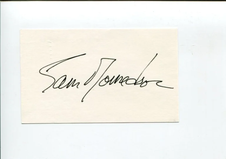 Sam Donaldson Famous Reporter ABC News Anchor Signed Autograph