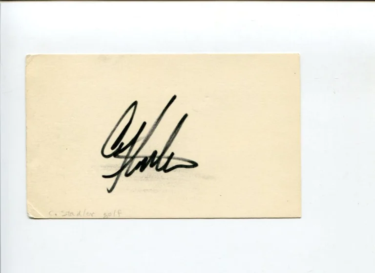 Craig Stadler PGA Golf Masters Champ Ryder Cup Signed Autograph