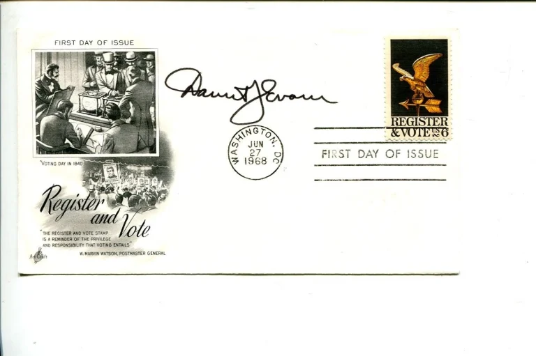 Daniel Evans WA Washington US Senator Congress Governor Signed Autograph FDC