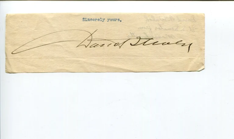 David I. Walsh MA Massachusetts Governor US Senator Congress Signed Autograph