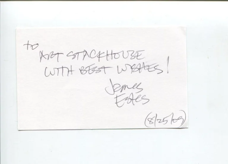 James Estes Famous Cartoonist Artist Signed Autograph