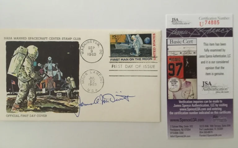 James McDivitt Signed Autographed Apollo 11 First Day Cover JSA Certified