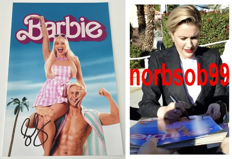 GRETA GERWIG SIGNED AUTOGRAPH BARBIE 12x18 PHOTO C w/EXACT PROOF & BECKETT COA
