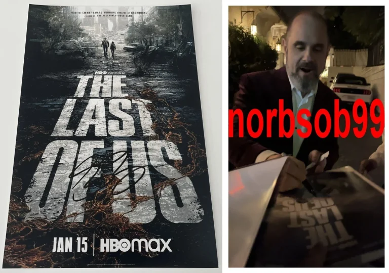 CRAIG MAZIN SIGNED AUTOGRAPH THE LAST OF US 12x18 PHOTO B w/PROOF & BECKETT COA