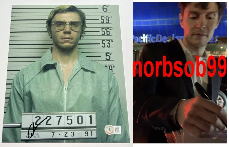 EVAN PETERS SIGNED MONSTER THE JEFFREY DAHMER STORY 8x10 PHOTO w/PROOF BECKETT