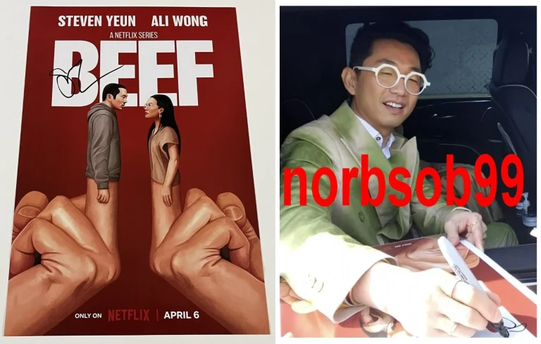 LEE SUNG JIN SIGNED BEEF 12x18 PHOTO POSTER w/EXACT PROOF & AUTOGRAPH COA ACOA