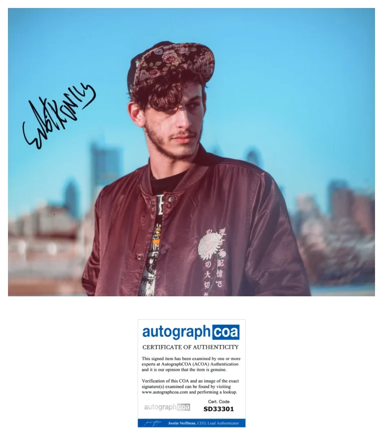 DJ SUBTRONICS JESSE KARDON SIGNED AUTOGRAPH 8x10 PHOTO D w/EXACT PROOF ACOA COA