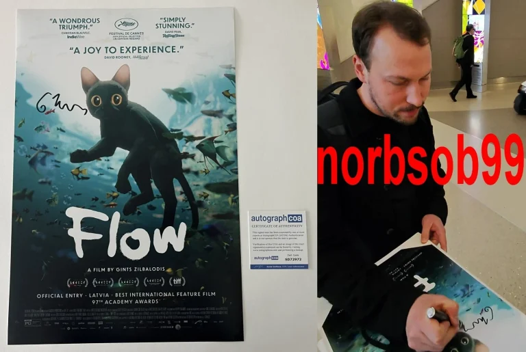 GINTS ZILBALODIS SIGNED FLOW 12x18 PHOTO wEXACT VIDEO PROOF & AUTOGRAPH COA ACOA