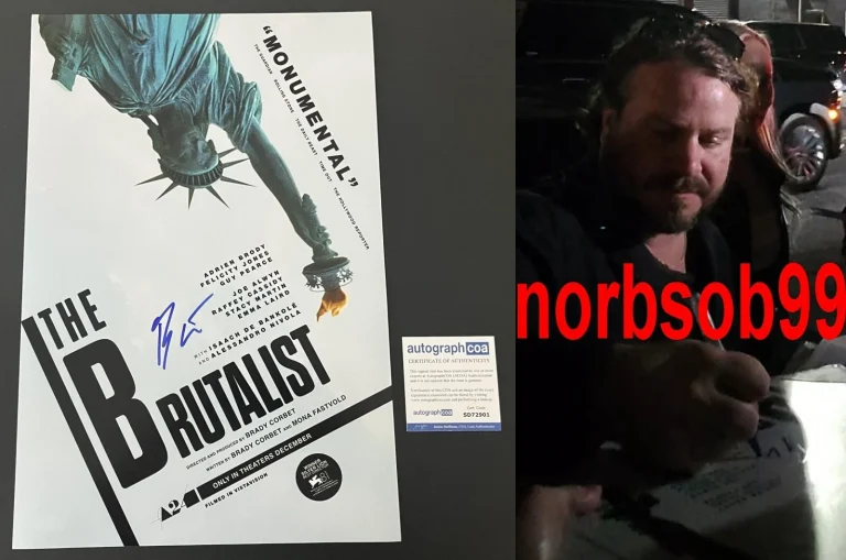 BRADY CORBET SIGNED AUTOGRAPH THE BRUTALIST 12x18 PHOTO wEXACT VIDEO PROOF & COA