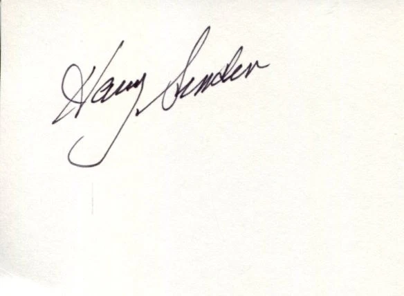Harry Sinden Boston Bruins 1960 Canada Silver Hockey HOF Signed Autograph
