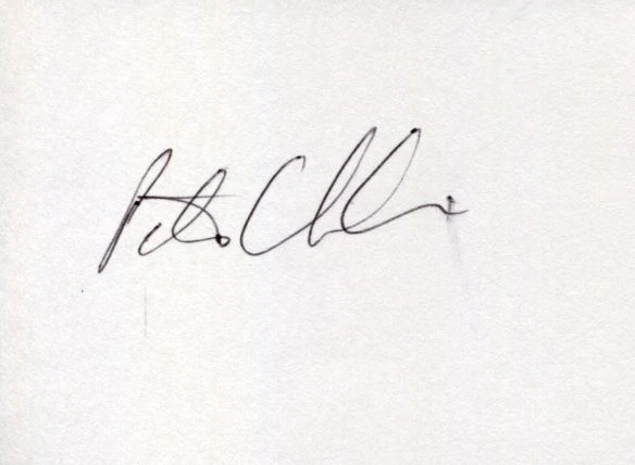 Peter Chiarelli Boston Bruins Oilers GM St. Louis Blues VP Signed Autograph