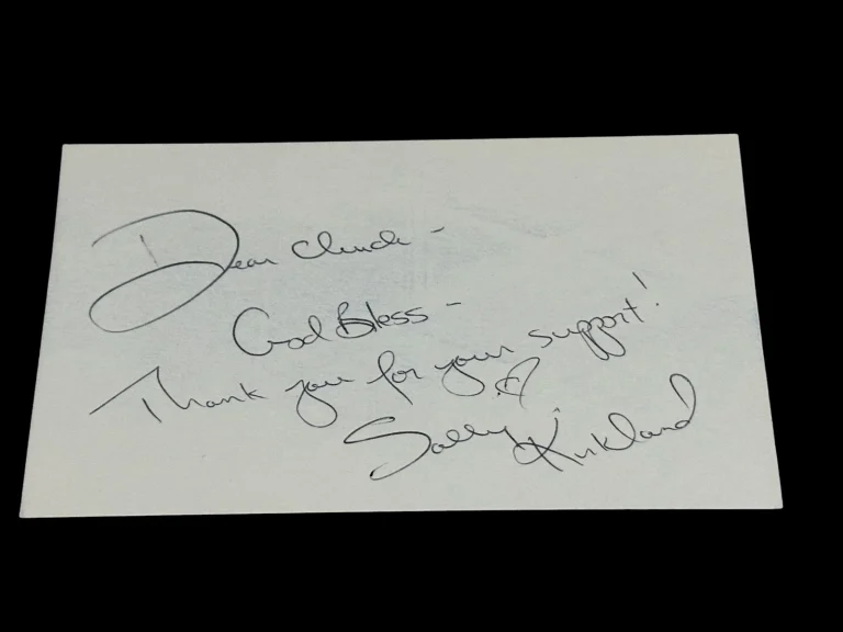 Sally Kirkland Bruce Almighty JFK The Agency Valley of Dolls Signed Autograph