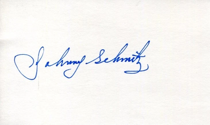 Johnny Schmitz NY New York Yankees Chicago Cubs Signed Autograph