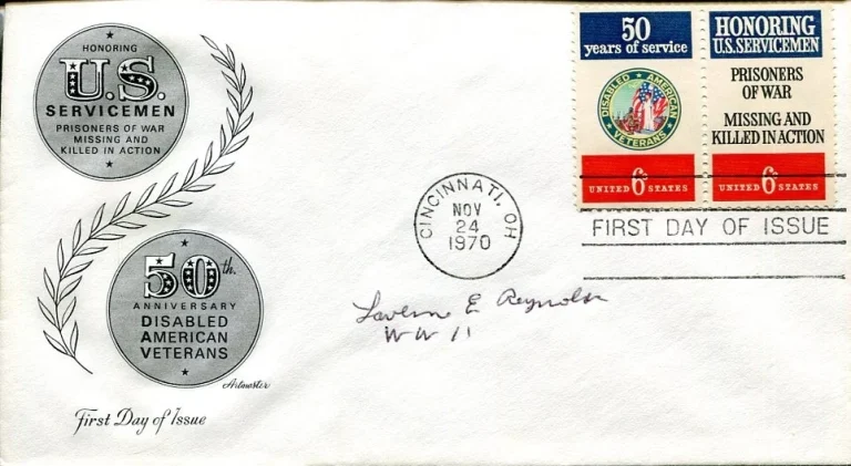Unknown US Army WWII War POW Signed Autograph FDC