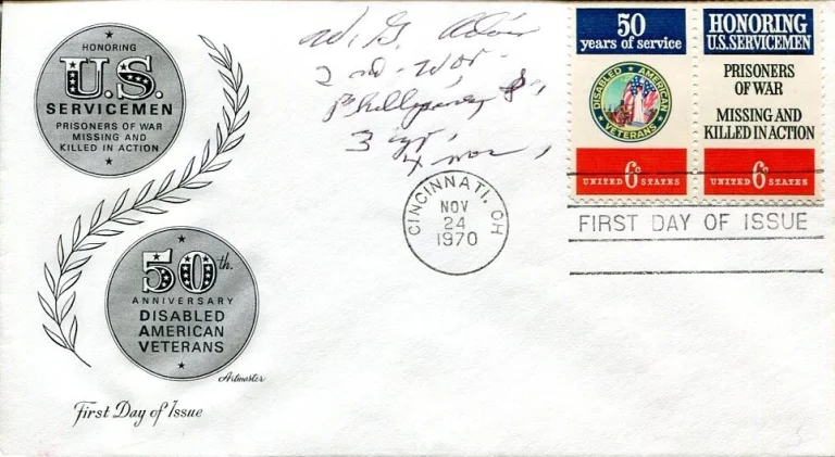 Unknown US Army WWII War POW Signed Autograph FDC
