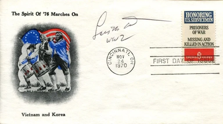 Unknown US Army WWII War POW Signed Autograph FDC