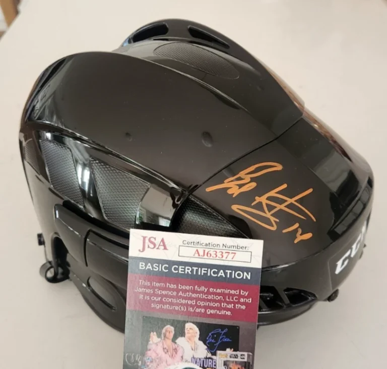 Bo Horvat Signed Full-Size Hockey Helmet w/ JSA COA NY New York Islanders CCM