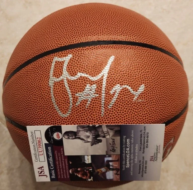 Jonas Valanciunas Signed NBA Basketball w/ JSA COA New Orleans Pelicans Raptors