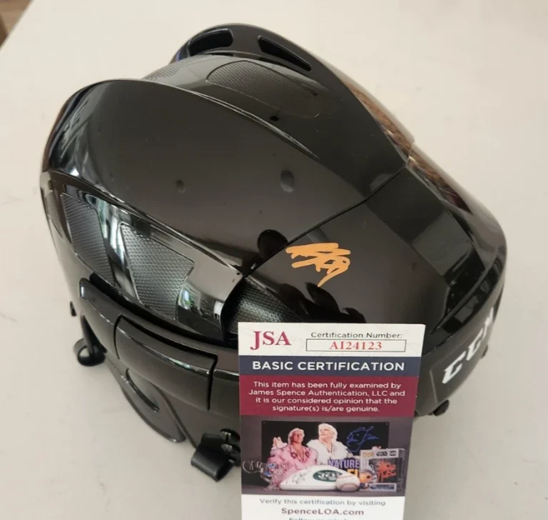 Anders Lee Signed Full-Size Hockey Helmet w/ JSA COA NY New York Islanders CCM