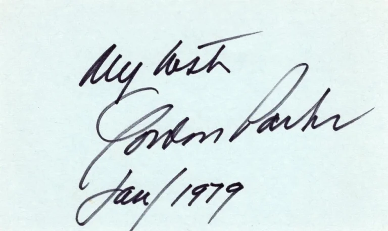 Gordon Parks Shaft The Learning Tree Director & Keene Curtis Signed Autograph