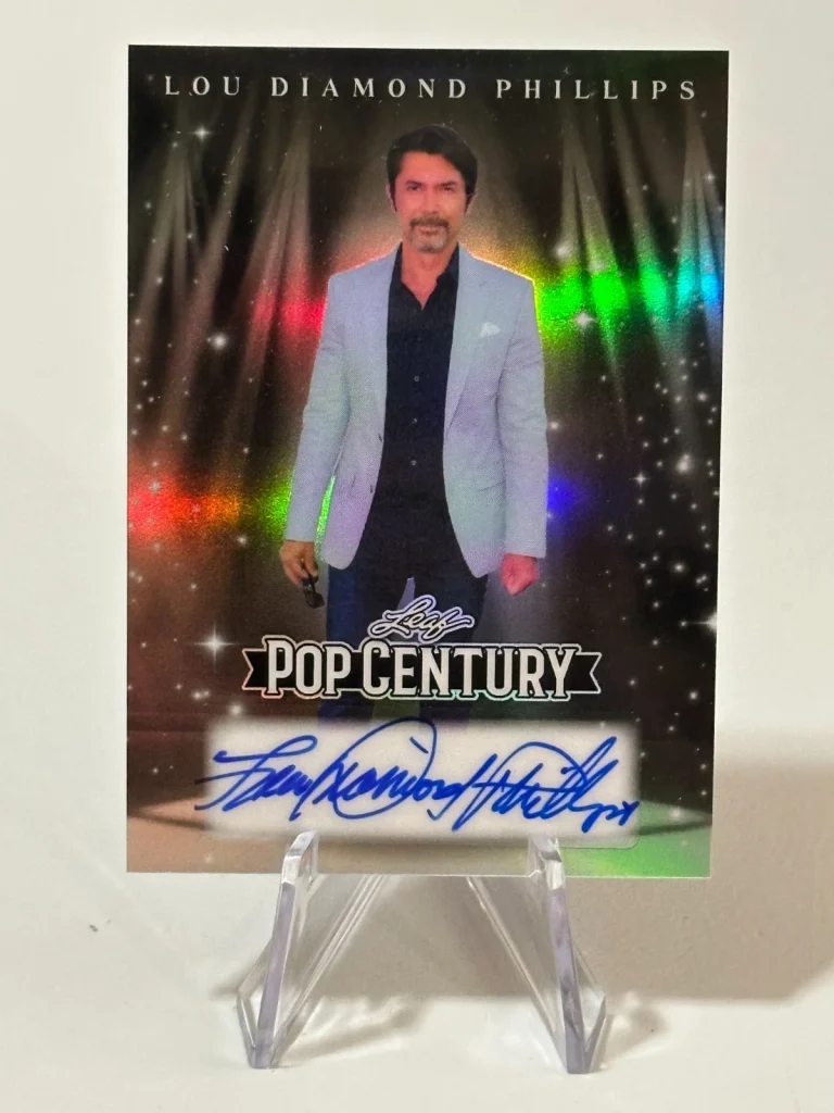 2026 Leaf Metal Pop Century Lou Diamond Phillips Silver 22/25 Signed Autograph