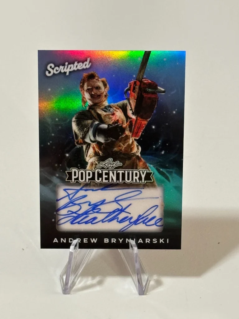 2026 Leaf Metal Pop Century Andrew Bryniarski Leatherface 7/15 Signed Autograph