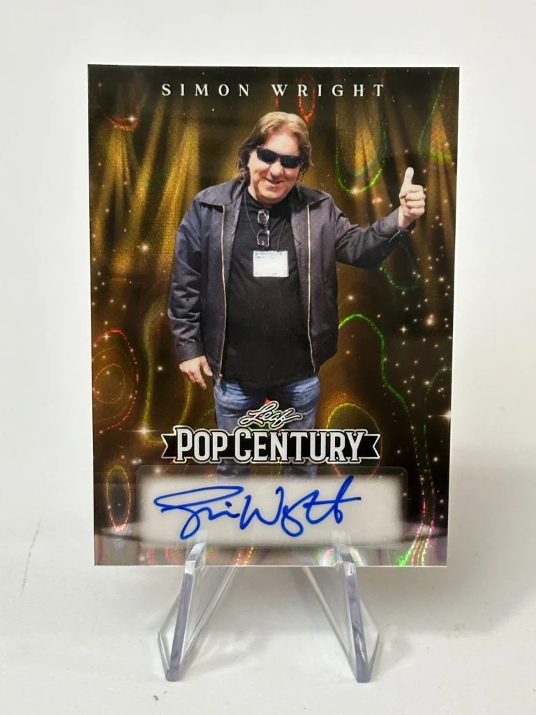 2026 Leaf Metal Pop Century Simon Wright AC/DC DIO UFO Gold 1/1 Signed Autograph
