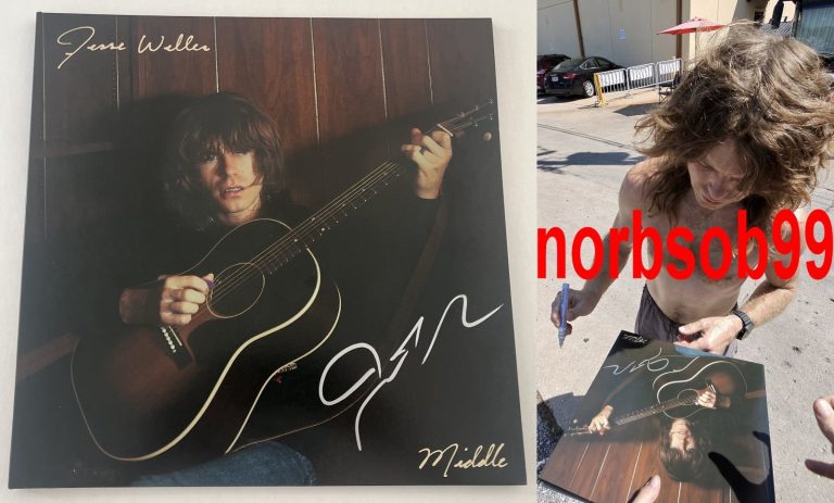 JESSE WELLES SIGNED AUTOGRAPH MIDDLE VINYL ALBUM LP w/EXACT PROOF & BECKETT COA
