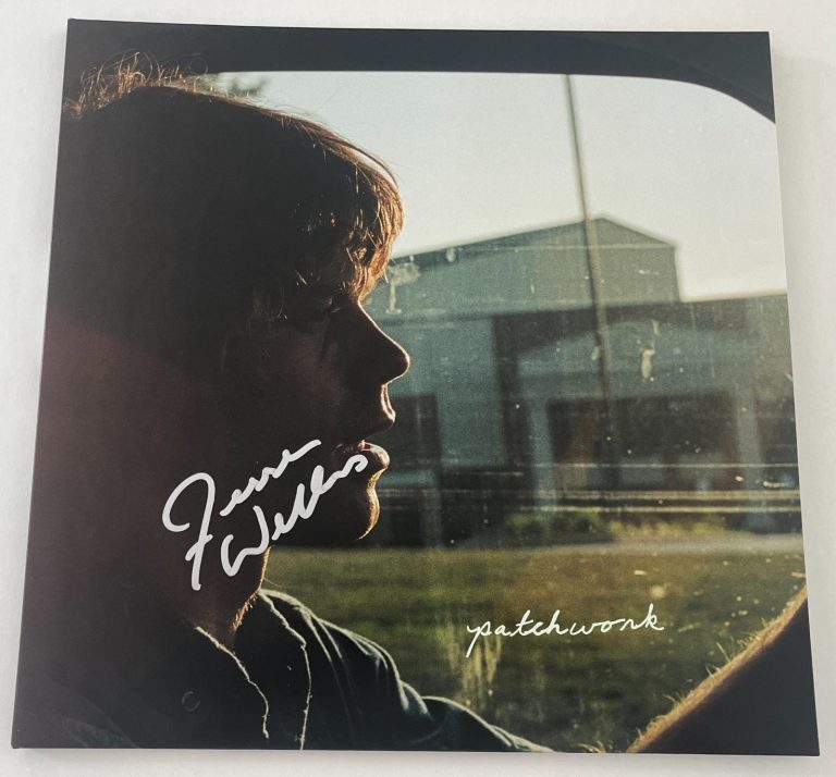 JESSE WELLES SIGNED AUTOGRAPH PATCHWORK VINYL ALBUM RECORD w/PROOF & BECKETT COA