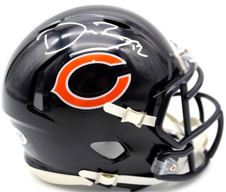 Devin Bush Chicago Bears Signed Mini Football Helmet w/JSA COA CR86536