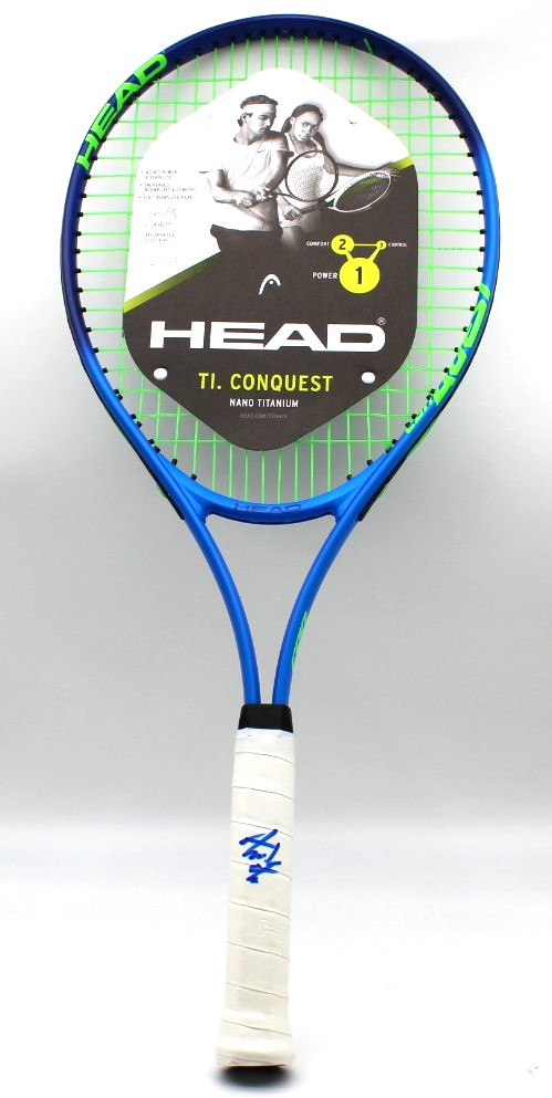 Andre Agassi Signed Brand New Head Tennis Racket Wimbledon W/JSA COA CR86533