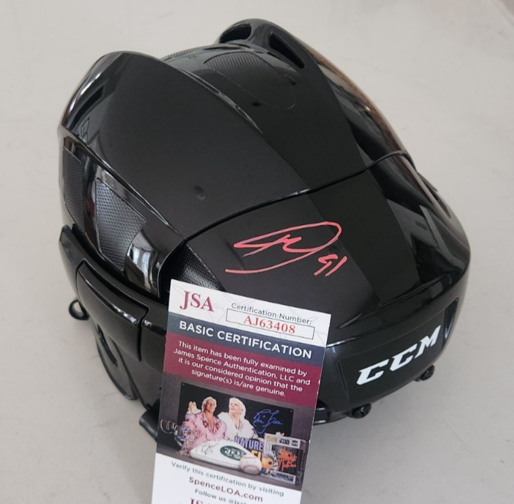 Dawson Mercer Signed Full-Size Hockey Helmet w/ JSA COA NJ New Jersey Devils CCM