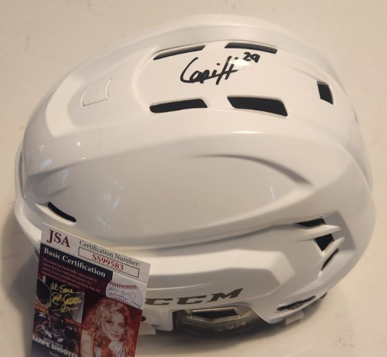 Hendrix Lapierre Signed Full-Size Hockey Helmet w JSA COA Washington Capitals