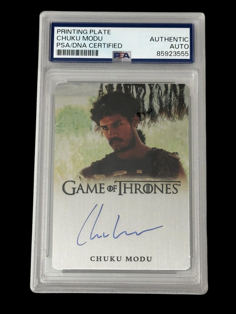 2024 Game of Thrones Legends of The Realm 47/55 Chuku Modu Metal Autograph PSA