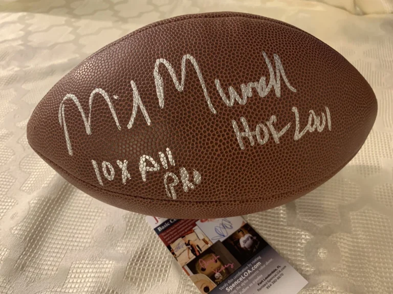 Mike Munchak Signed Nfl Football JSA Authentication COA Autographed