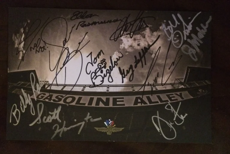 Drivers Signed Indianapolis Indy 500 Gasoline Alley Cards Bill Alsup Jerry Sneva