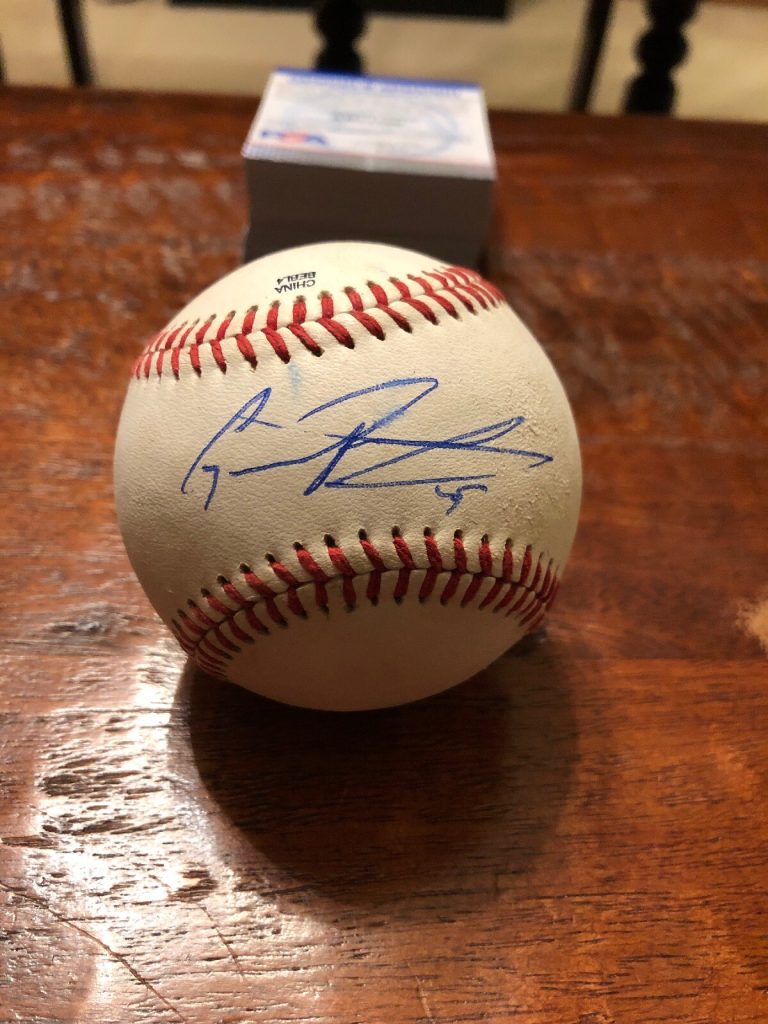 Gregory Polanco Signed Baseball Psa Dna Coa Pittsburgh Pirates Autographed