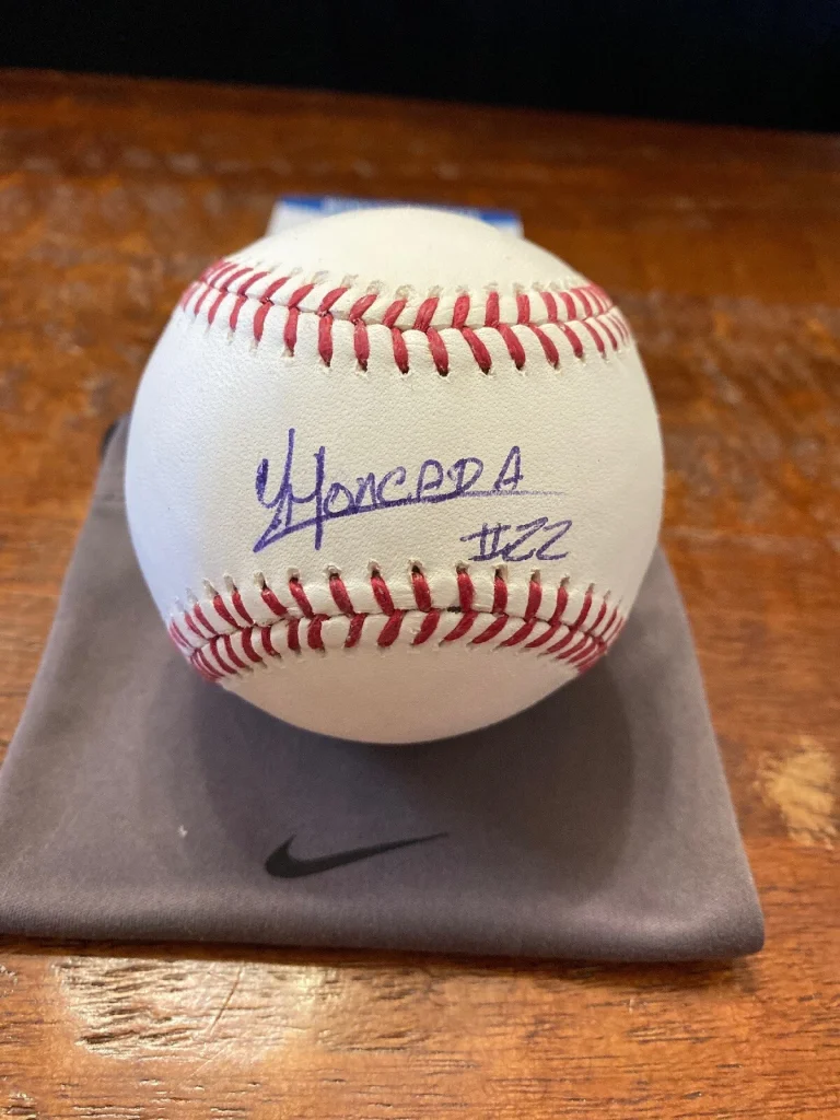 Yoan Moncada Signed Official Major League Baseball Beckett BAS Coa White Sox